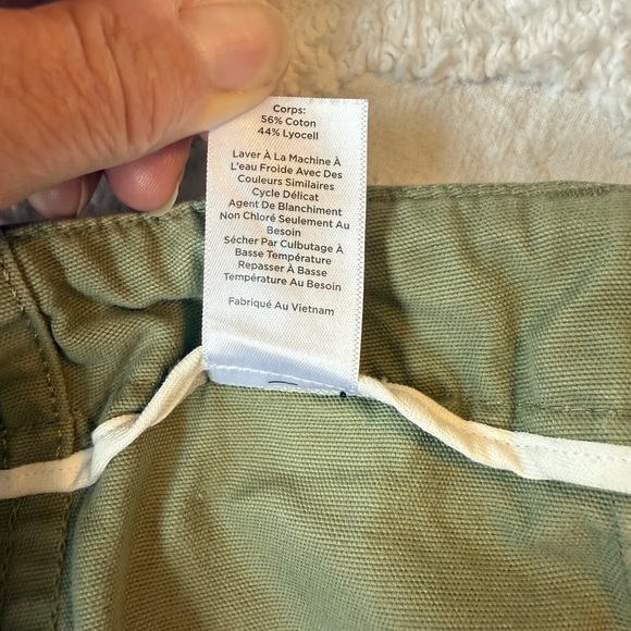 Talbots 10 Slim Cargo Pants Olive Green EUC - Picture 10 of 10